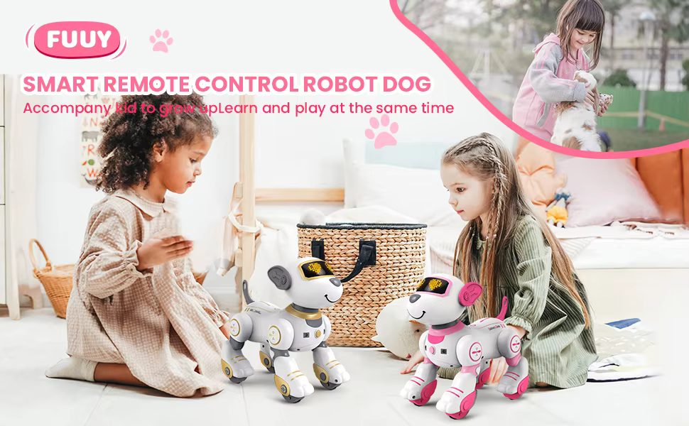 Remote Control Robot Dog Programmable Smart Interactive Stunt Robot Dog With Touch Function Singing Dancing Walking Smart Toy