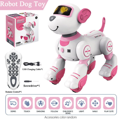 Remote Control Robot Dog Programmable Smart Interactive Stunt Robot Dog With Touch Function Singing Dancing Walking Smart Toy