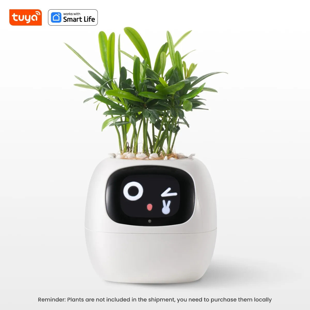 Smart Planter, Tuya Ivy Smart Planter, Endless Fun Over 49 Rich Expressions,7 smart sensors,AI Chips Make Raising Plants Easy and Fun