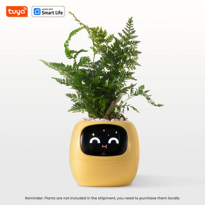 Smart Planter, Tuya Ivy Smart Planter, Endless Fun Over 49 Rich Expressions,7 smart sensors,AI Chips Make Raising Plants Easy and Fun